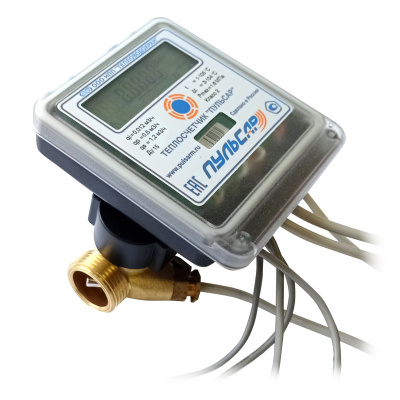 Ультразвуковой теплосчетчик Ду15 импульсный выход, qp=0,6 м3/ч, прямой, 105°C в официальном магазине "Пульсар" в ДФО