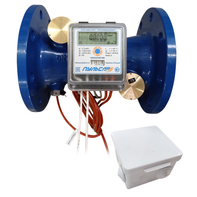 Общедомовый теплосчетчик Ду100 M-Bus + 3 имп. входа, qp=120 м3/ч, прямой, 105°C в официальном магазине "Пульсар" в ДФО